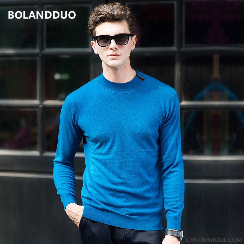 Pull Capuche Homme, Debardeur Homme Laine Pull Or Bleu Aigue-marine