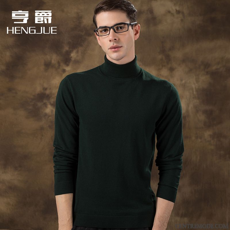 Pull Homme Jacquard, Pull En Maille Homme Pensée Brun