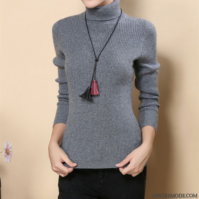 Pull Manche Longue Femme Soldes, Gilet Long En Laine Pour Femme Blanc Steelblue