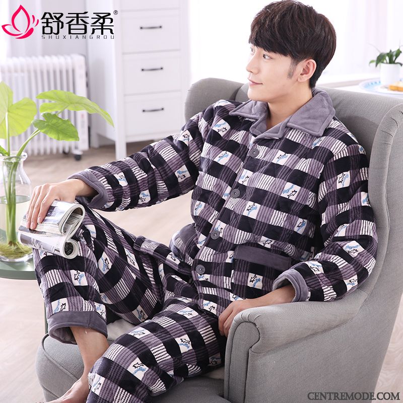 Pyjamas Long Homme Ambre Saphir, Pyjamas Sans Manche Homme Pas Cher