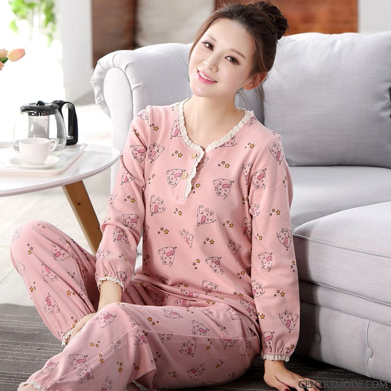 Pyjamas Pastel Femme Marron Beige, Pyjamas Jogging Femme En Ligne