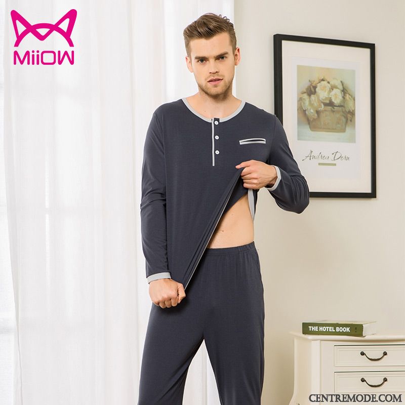 Pyjamas Sans Manche Homme Pas Cher, Pyjamas Marque Homme Pas Cher Marine Or