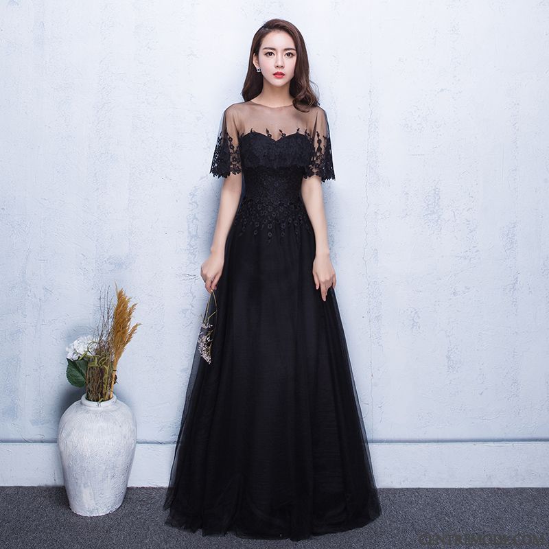 Robe Noire Habillée Sarcelle Gris Charbon, Robe Longue Pour Tous Les Jours Pas Cher