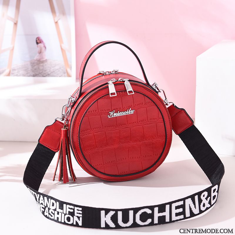 Sac À Bandoulière Femme All-match Portable Sacs À Bandoulière Été Mode Tendance Rouge