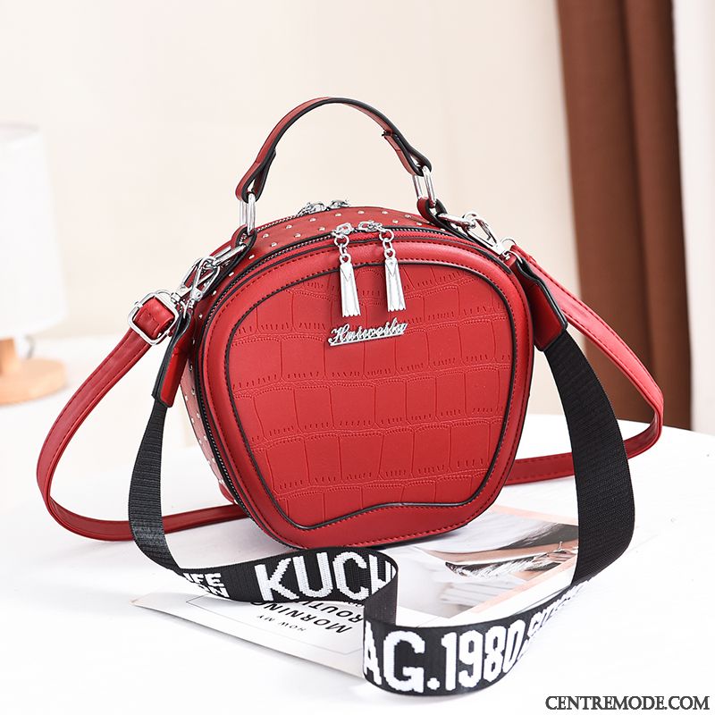 Sac À Bandoulière Femme All-match Portable Sacs À Bandoulière Été Mode Tendance Rouge