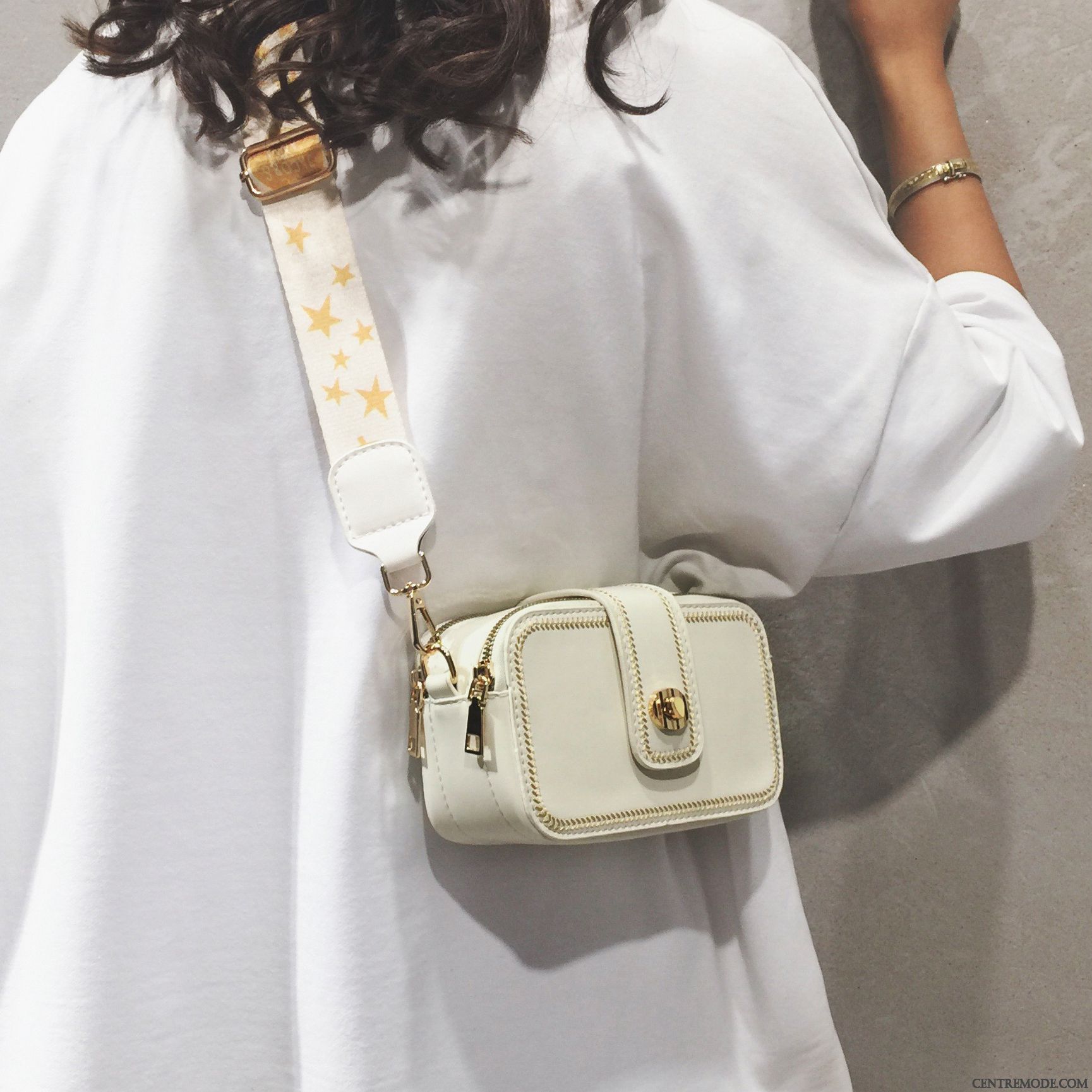 Sac À Bandoulière Femme All-match Sac De Messager Nouveau Petit Le Nouveau Blanc