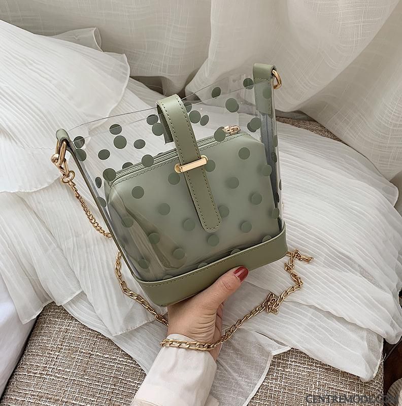 Sac À Bandoulière Femme Chaîne Nouvelles Arrivées Transparent Ultra Été Le Nouveau Vert