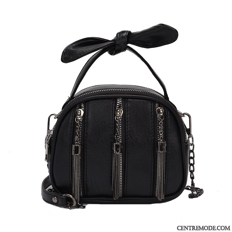 Sac À Bandoulière Femme Jeunesse Mode Chaîne Tassel Le Nouveau Portable Noir