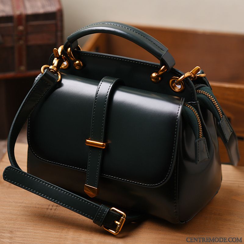 Sac À Bandoulière Femme Le Nouveau All-match Cuir De Vache Sacs À Bandoulière Sac À Main Simple Rouge