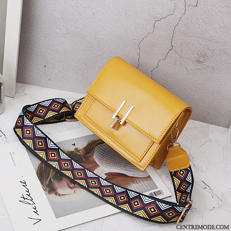 Sac À Bandoulière Femme Le Nouveau Sacs À Bandoulière Tendance Sac De Messager Petit Jaune