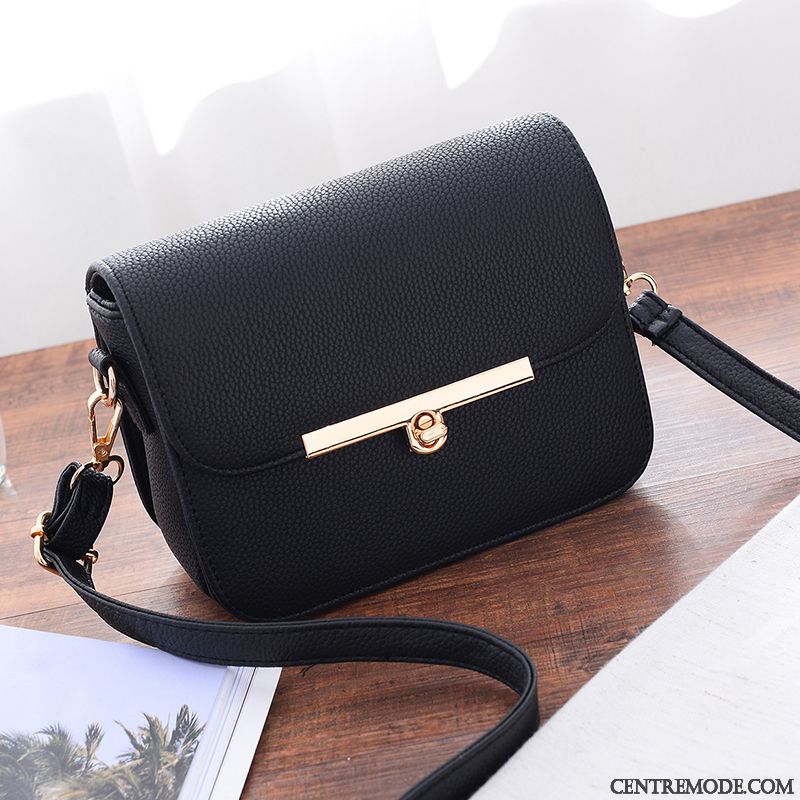 Sac À Bandoulière Femme Mini Simple Petite Taille Été Sac De Messager Sacs À Bandoulière Noir