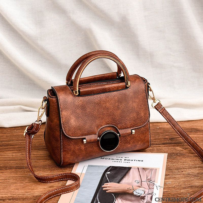 Sac À Bandoulière Femme Sacs À Bandoulière Petit All-match Sac De Messager Tendance Mode Couleurs Mixtes Rouge