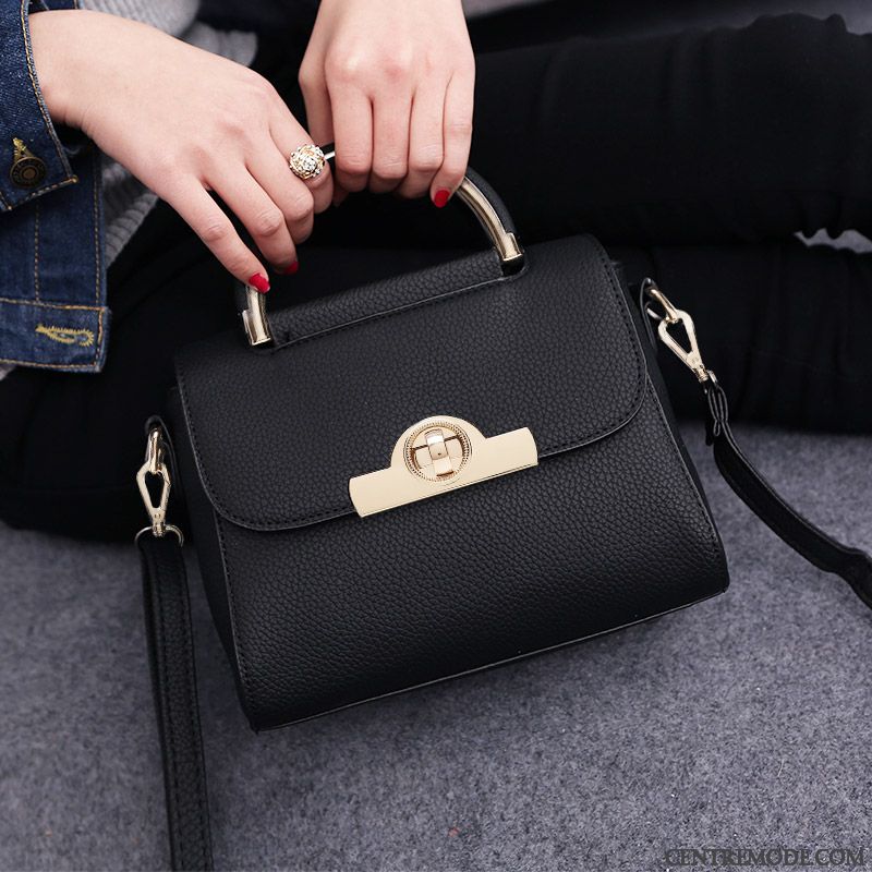 Sac À Bandoulière Femme Tendance Petit Sac De Messager Le Nouveau Simple All-match Noir