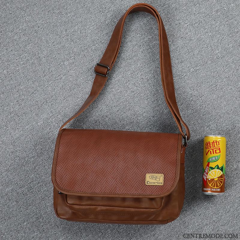 Sac À Bandoulière Homme Le Nouveau Tendance Mode Sacs À Bandoulière Loisir Sac De Messager Noir
