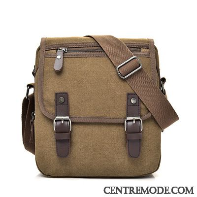 Sac À Bandoulière Homme Mode Sac De Messager Toile Sacs À Bandoulière Loisir Tendance