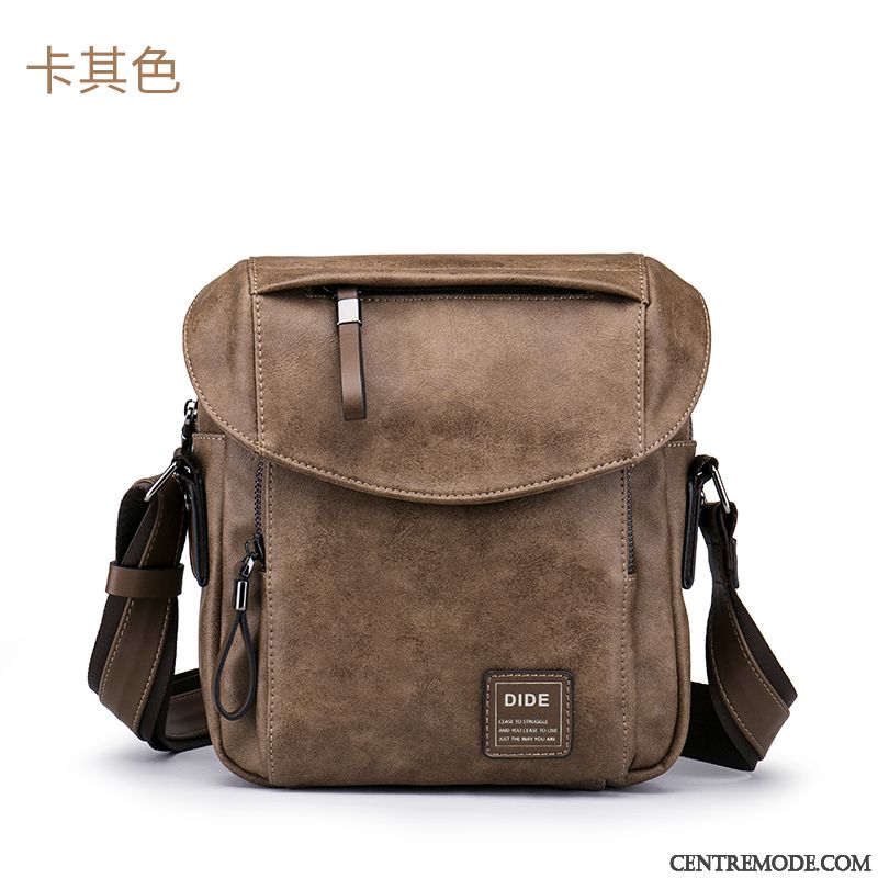 Sac À Bandoulière Homme Petit Sport Loisir Marron Sacs À Bandoulière Tendance Foncé