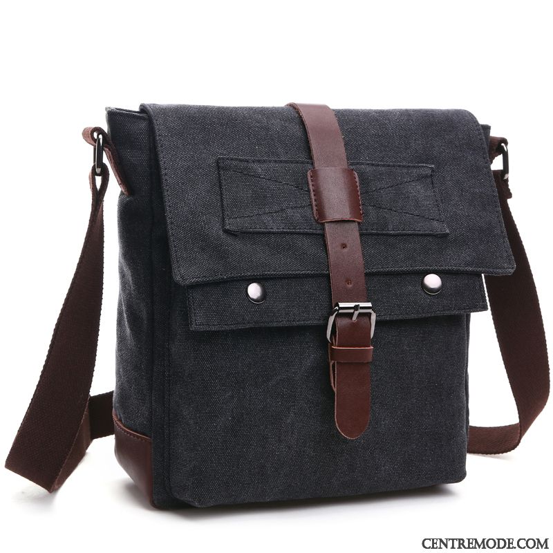 Sac À Bandoulière Homme Petit Sport Sac De Messager Outillage All-match Tendance Bleu Marin