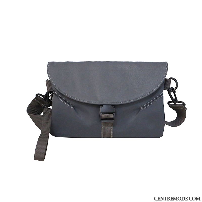 Sac À Bandoulière Homme Rue De Plein Air Mode Amoureux Tendance Été Gris