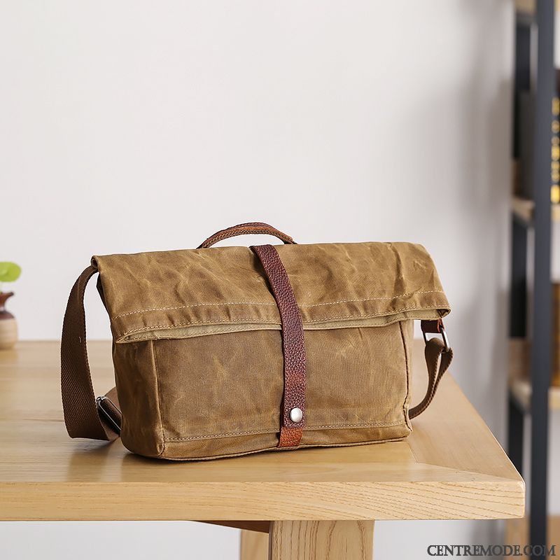 Sac À Bandoulière Homme Sac Poitrine Original Loisir Simple Toile Sacs À Bandoulière