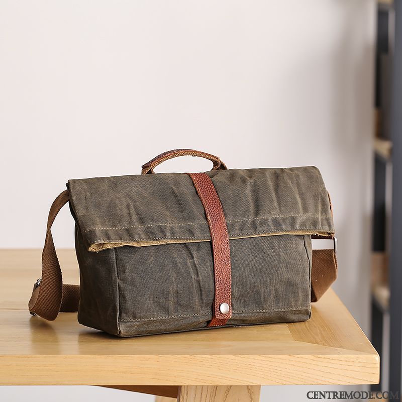 Sac À Bandoulière Homme Sac Poitrine Original Loisir Simple Toile Sacs À Bandoulière