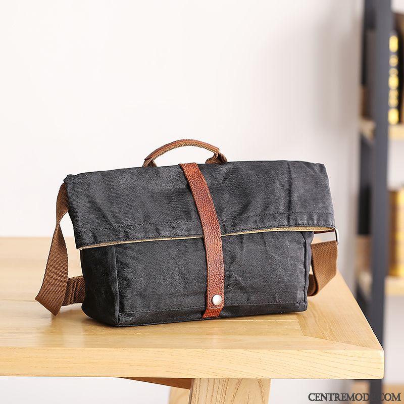 Sac À Bandoulière Homme Sac Poitrine Original Loisir Simple Toile Sacs À Bandoulière