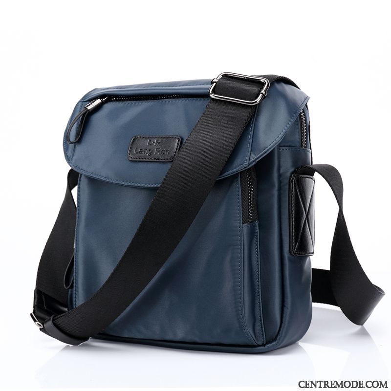 Sac À Bandoulière Homme Toile Bien Sac À Dos Étanche Petit Sacs À Bandoulière Bleu