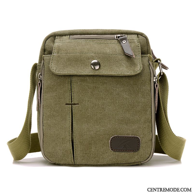 Sac À Bandoulière Homme Toile Sac De Messager Petit Sacs À Bandoulière Tendance Le Nouveau Gris