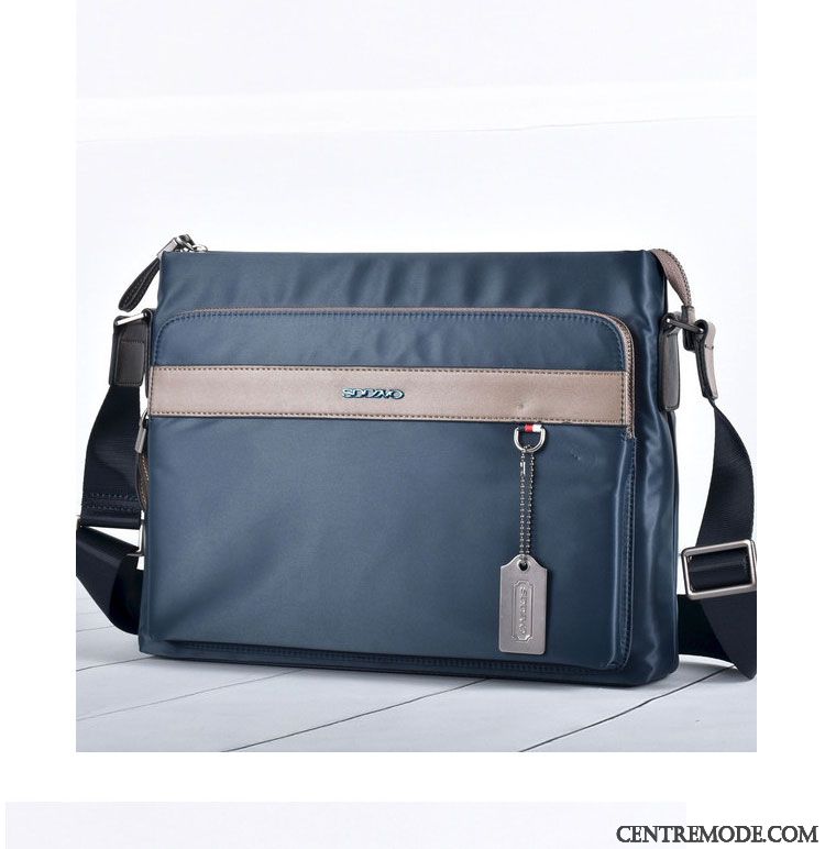 Sac À Bandoulière Homme Toile Sacs À Bandoulière Le Nouveau Tissu Oxford Sac De Messager Bleu