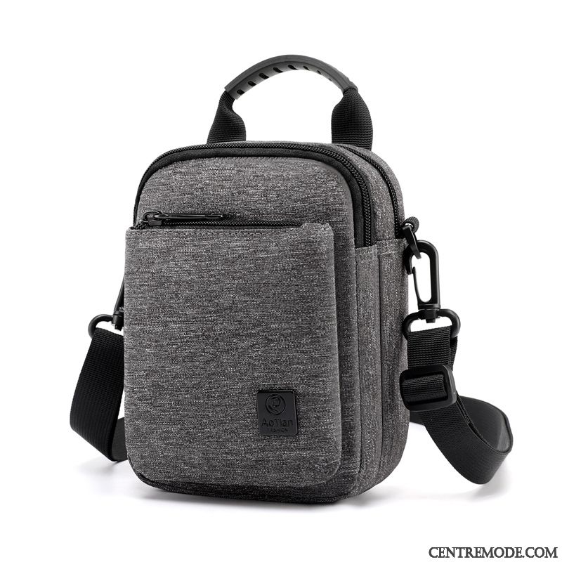 Sac À Bandoulière Homme Étanche Multifonctions Mini Téléphone Portable Été Sac De Messager Bleu Marin