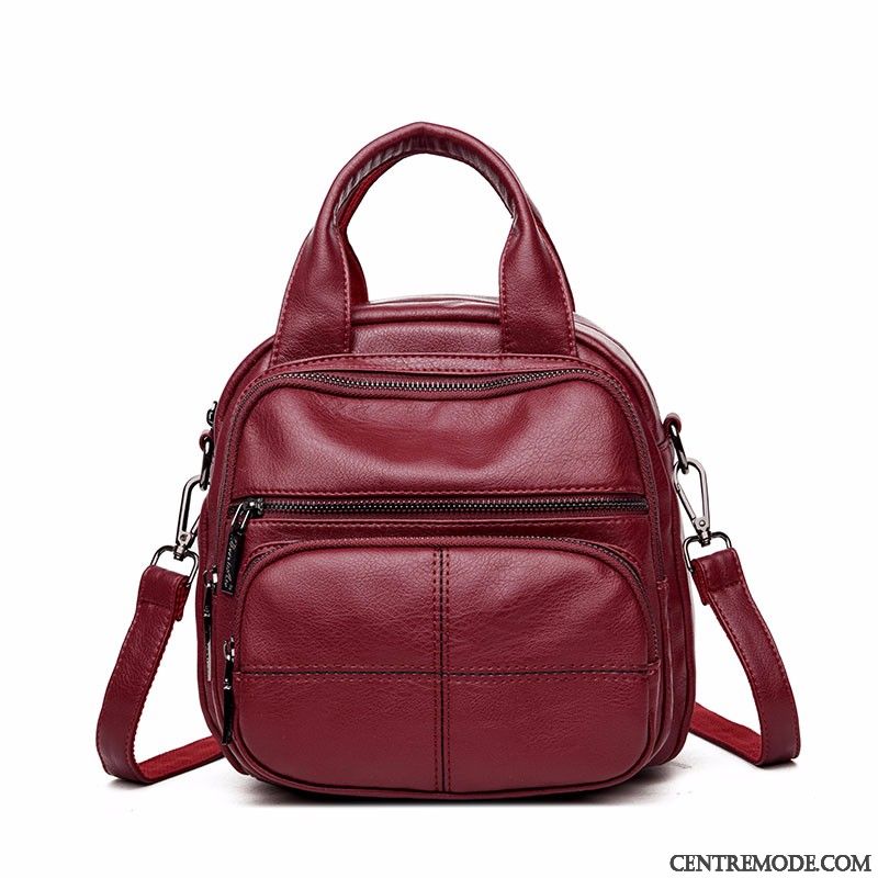 Sac À Dos Femme Le Nouveau Mini Sac À Main Peau Douce Pu Petit Violet