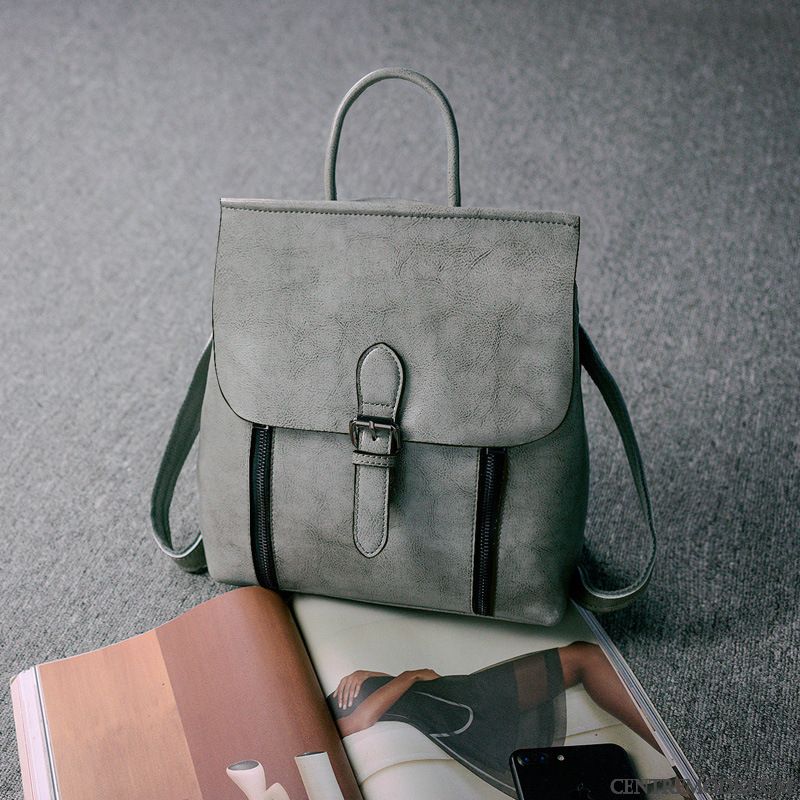 Sac À Dos Femme Le Nouveau Université Peau Douce Cuir Véritable Cuir De Vache Britanique Jaune