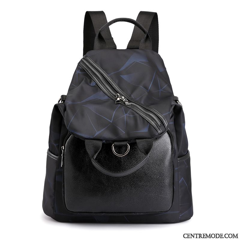 Sac À Dos Femme Mode Tissu Oxford Cartable All-match Le Nouveau Petit Noir