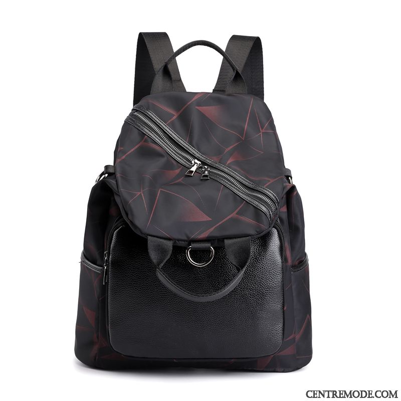 Sac À Dos Femme Mode Tissu Oxford Cartable All-match Le Nouveau Petit Noir