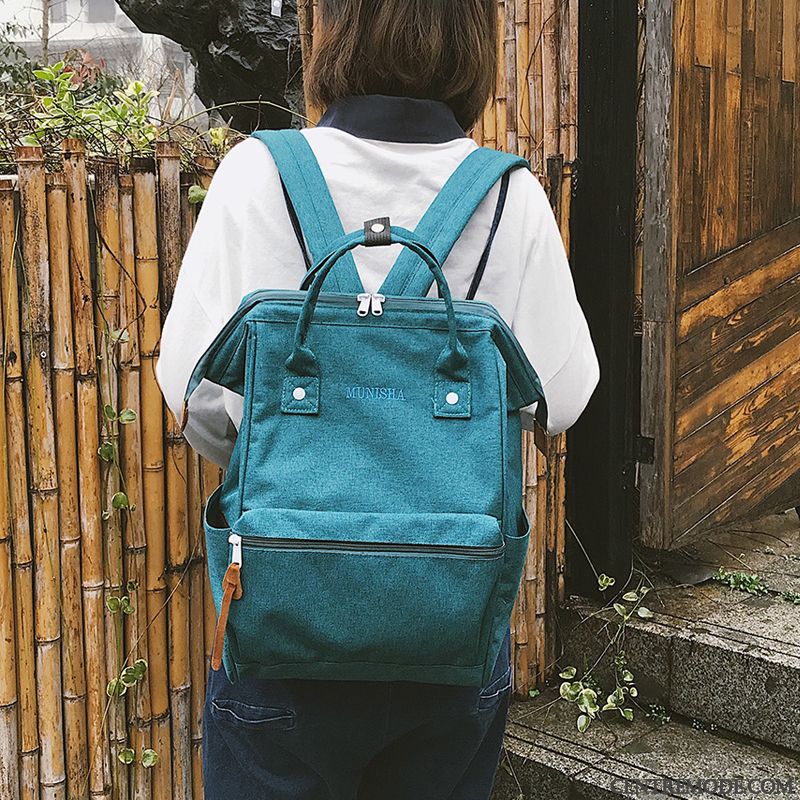 Sac À Dos Femme Vent De L'université Simple École Secondaire Étudiant Campus Grande Capacité Rose