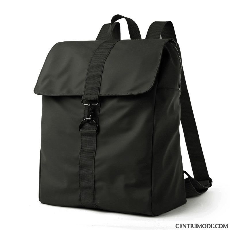 Sac À Dos Homme Grande Capacité Voyage Simple Cartable Loisir Jeunesse Vert