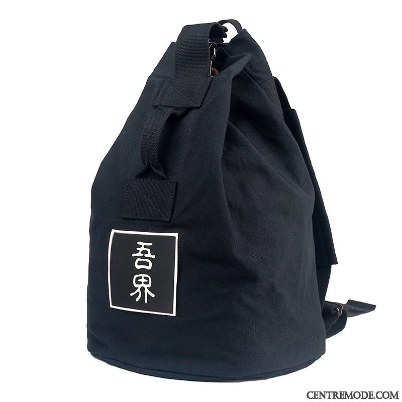 Sac À Dos Homme Loisir Mode Cartable Tourisme Toile Voyage Vert