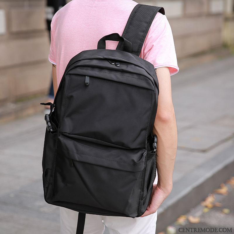 Sac À Dos Homme Loisir Toile Femme Étudiant Original Britanique Pure Gris