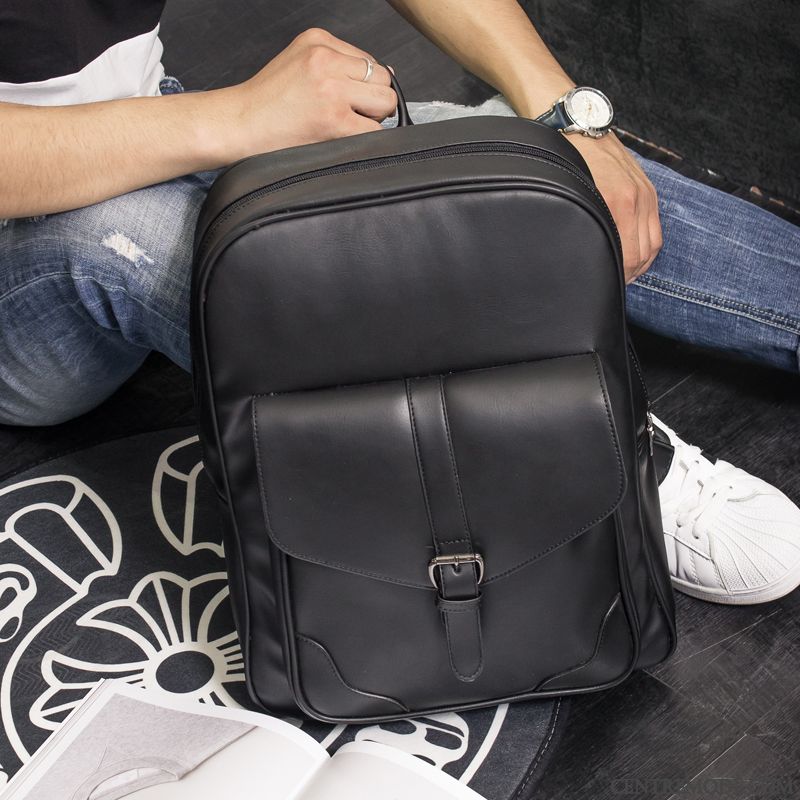 Sac À Dos Homme Mode Cartable Loisir Sac D'ordinateur Portable Rétro Britanique Brun