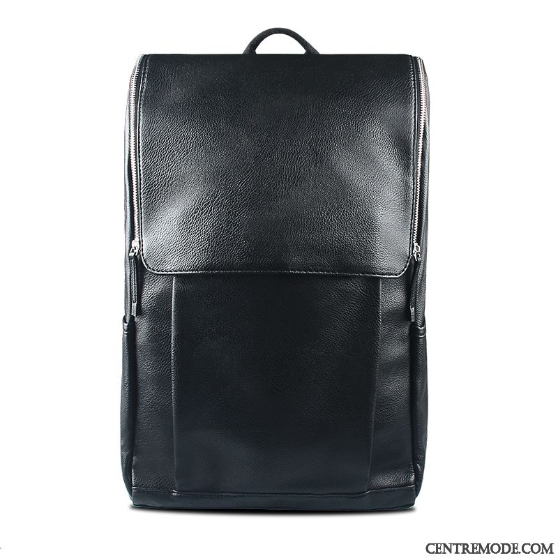 Sac À Dos Homme Voyage Femme Sac D'ordinateur Portable Grande Capacité Loisir Tendance Noir