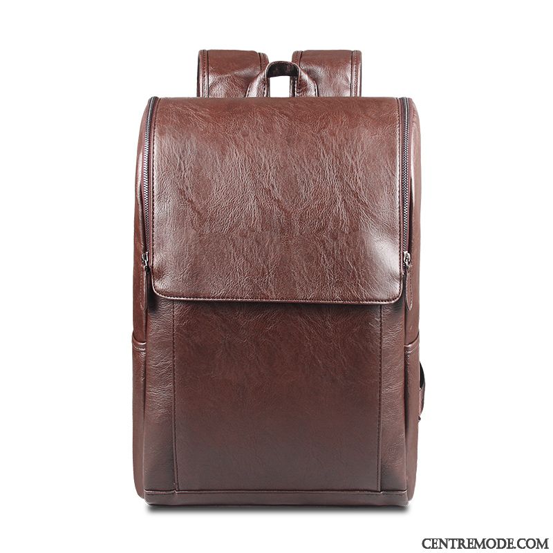 Sac À Dos Homme Voyage Femme Sac D'ordinateur Portable Grande Capacité Loisir Tendance Noir