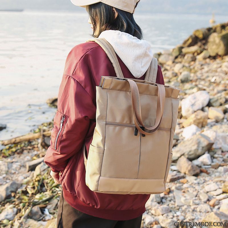 Sac À Dos Randonnée Femme Cartable Voyage Gros Le Nouveau Tendance Grande Capacité Couleurs Mixtes Blanc Vert