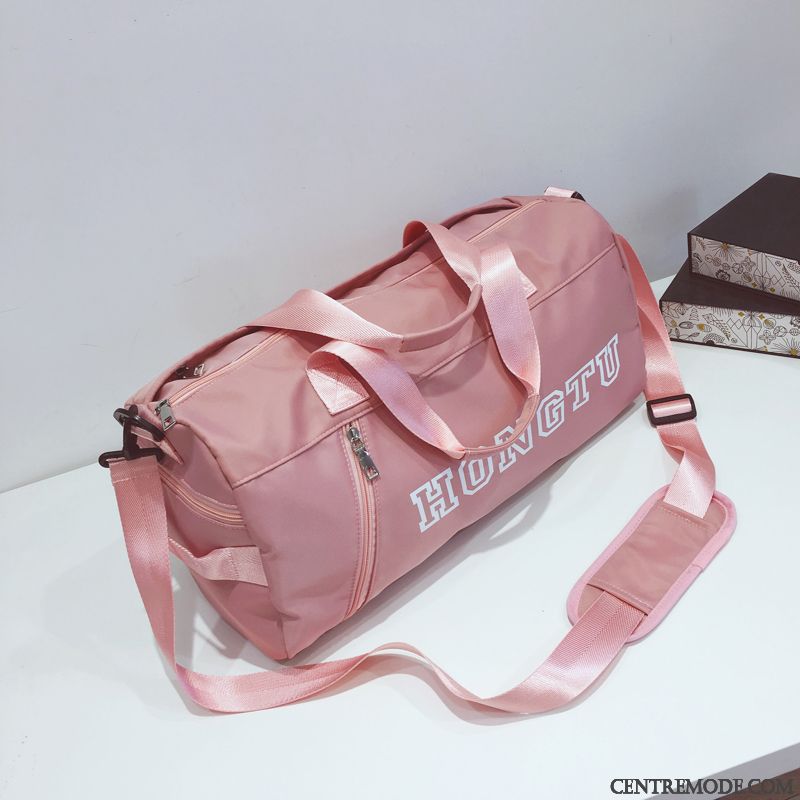 Sac À Dos Randonnée Femme Homme Espiègle Tendance Lumière Voyage Court Rose