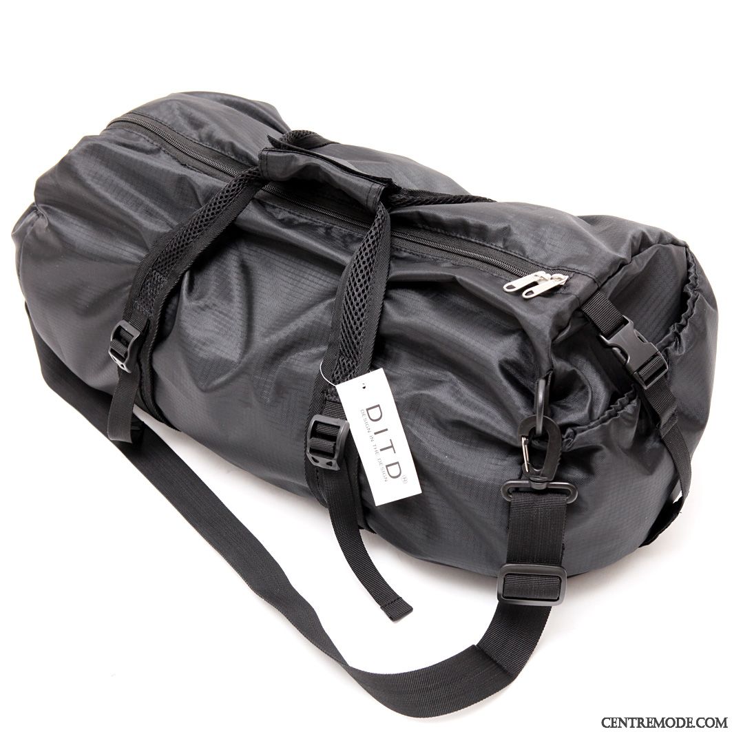 Sac À Dos Randonnée Femme Homme Étanche Plier Loisir Mode Voyage Gris Foncé