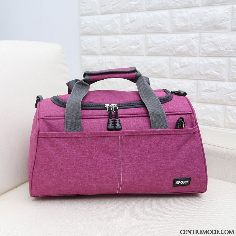 Sac À Dos Randonnée Femme Lumière Homme Loisir Grande Capacité Court Portable Rose