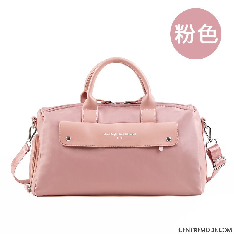 Sac À Dos Randonnée Femme Petit Sac Poitrine Réseau All-match Lumière Bagage Rouge Rose