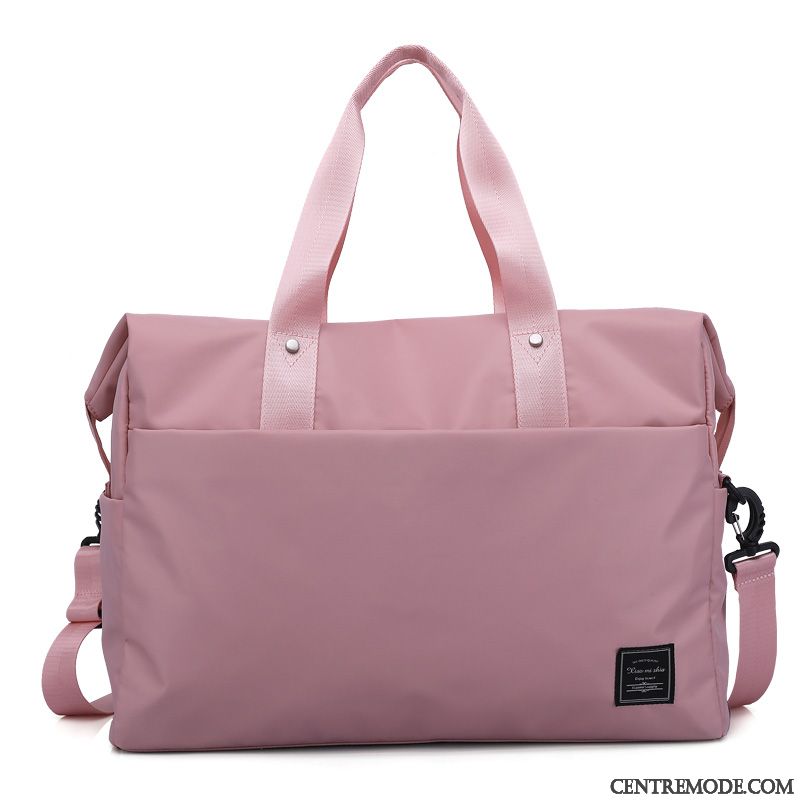 Sac À Dos Randonnée Femme Portable Petit Grande Capacité Voyage Bagage Lumière Rouge Rose