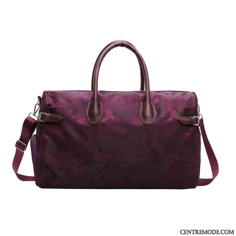 Sac À Dos Randonnée Femme Étanche Réseau Aptitude Homme Grande Capacité Bagage Rouge Violet