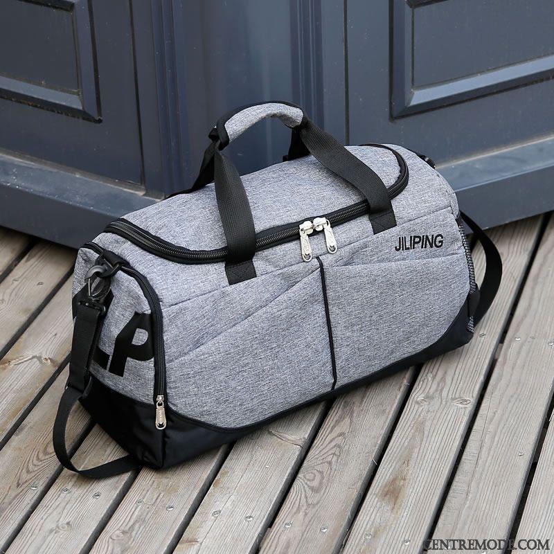 Sac À Dos Randonnée Homme Femme Portable Bagage Voyage Court Tourisme Gris