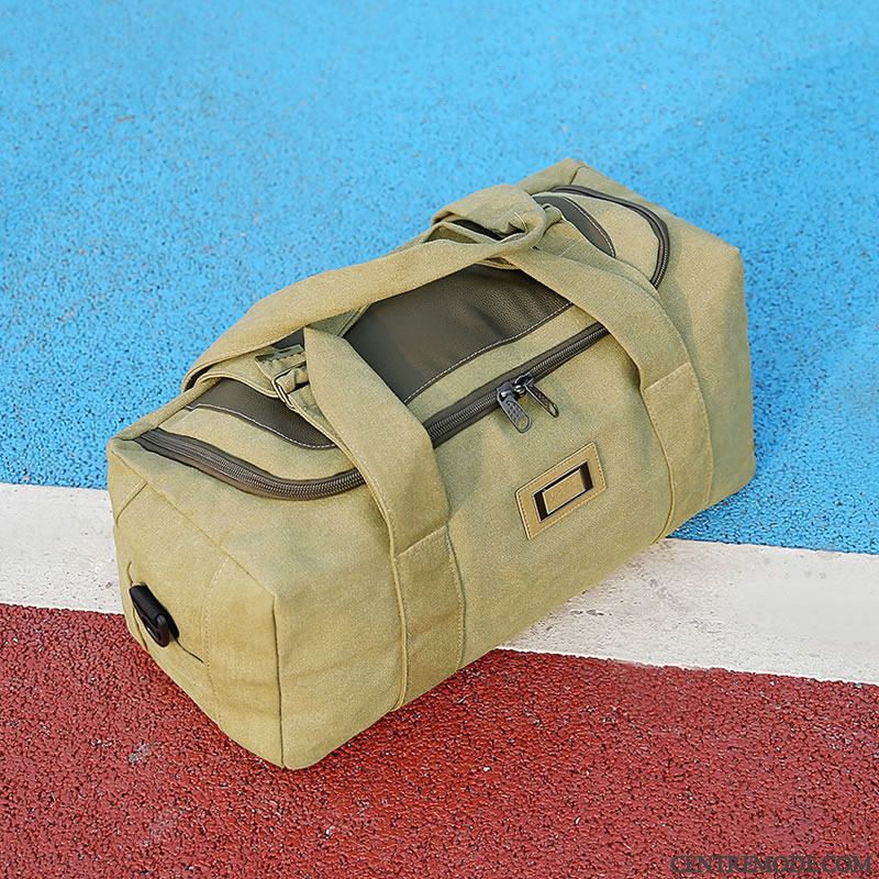 Sac À Dos Randonnée Homme Gros Sac Bagage Portable Toile Ultra Grande Capacité Noir
