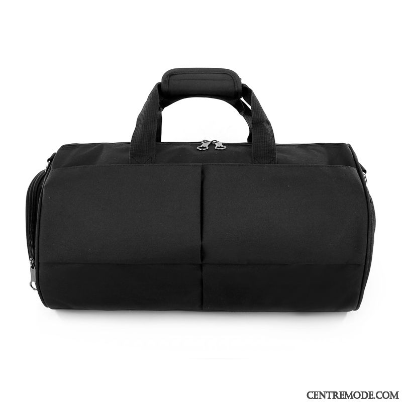 Sac À Dos Randonnée Homme Voyage Sac De Sport Sac De Messager Grande Capacité Court Femme Noir